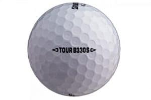 golf ball with tour b308 written on it